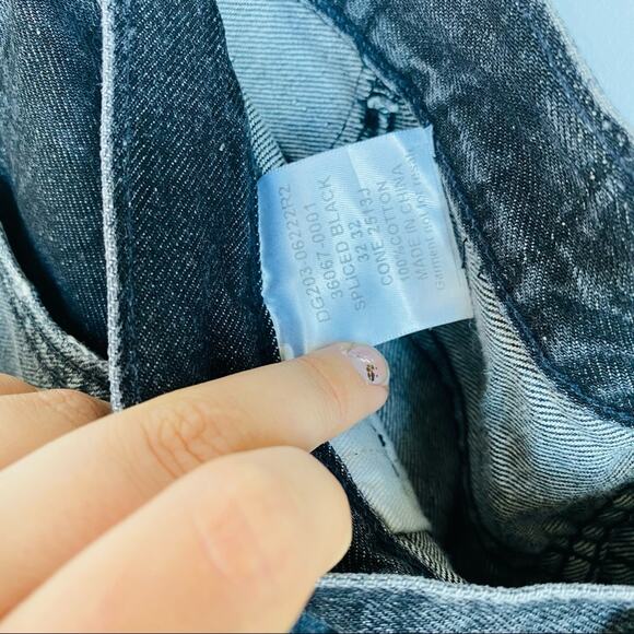 MENS LEVIS ALTERED 511 32 x 32 Slim Straight Dark Grey Washed Black Denim Jeans - Picture 5 of 12